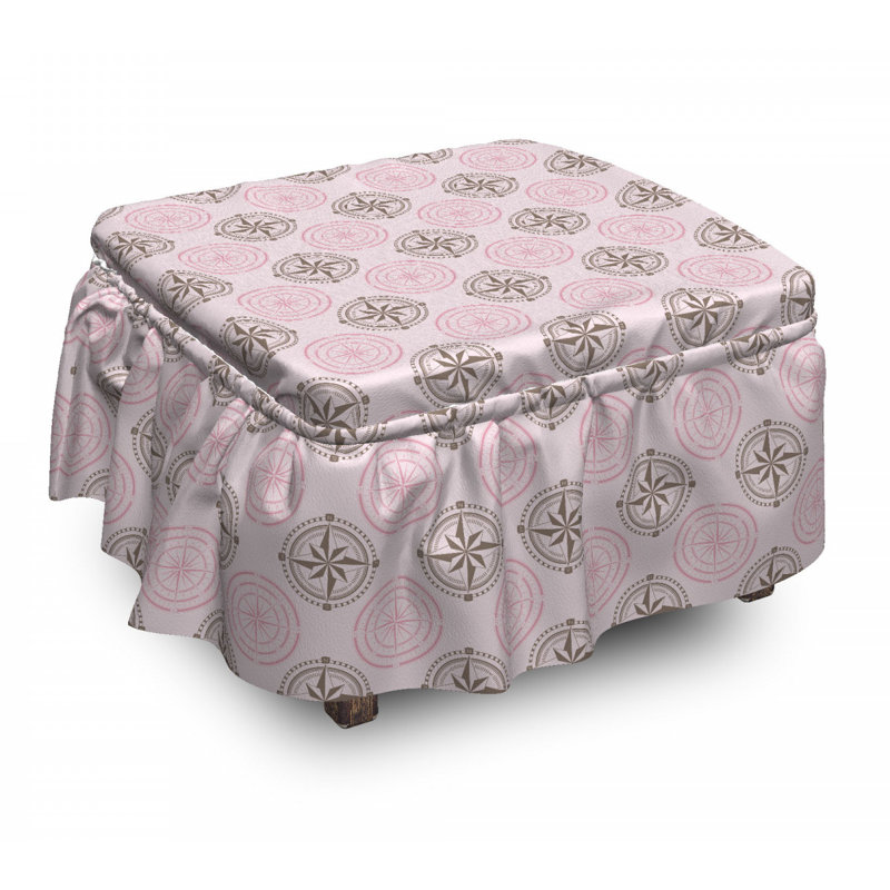 Housse pour repose-pieds windroses