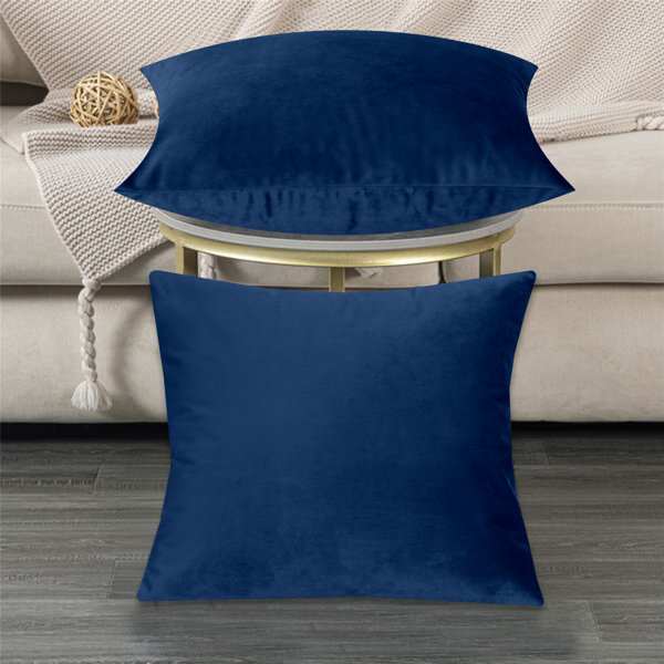 Velvet Fabric Cushion Cover,decorative Cozy Soft Solid Square