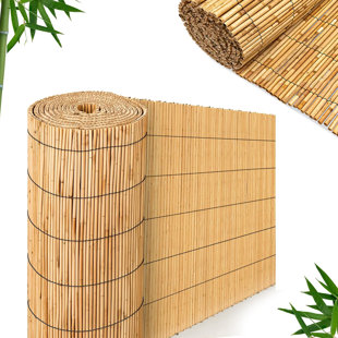 Reed 2cm H x 20cm W Bamboo Fence Panels Included