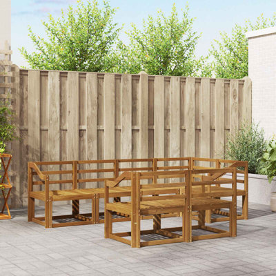 Vidaxl Outdoor Sofa Set Sectional Furniture Modern Patio Garden Lounge Modular