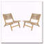 Chaise longue sans accoudoirs en bois