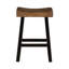 Table et tabourets à hauteur de comptoir - Bois massif brun noir 2 tons 4