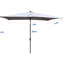 Parasol d'extérieur rectangulaire de 10 pi x 6,5 pi avec lumières à DEL solaires. Auvent imperméable, protection, manivelle et inclinaison faciles pour la piscine de jardin de 10 pi x 6,5 pi , Résistance, simplicité et fonctionnement
