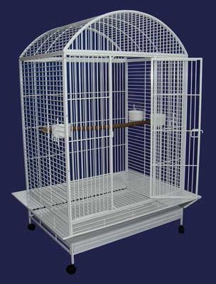 Cage à oiseau perroquet en forme de "x-large dome" Houle