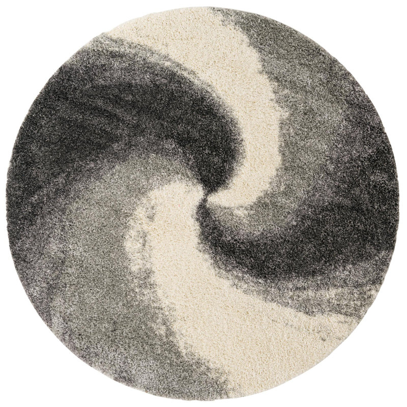 Abstract Indoor Rug, Round 8'