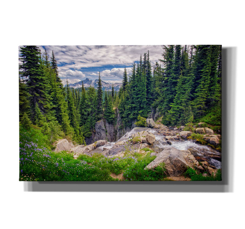 «Spring In Paradise» par Rick Berk, art mural sur toile, 60 po x 40 po, H 40 po x l 60 po x P 1,5 po