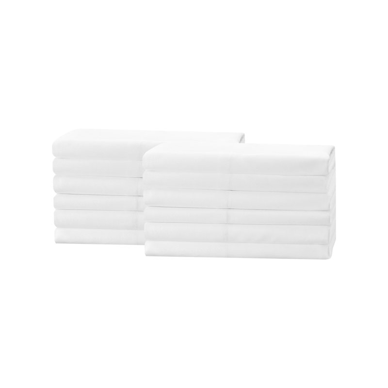 Solid Color Cotton Blend Pillowcase Case Pack, Queen Pillowcase