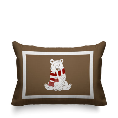 Coussin intérieur / extérieur Folk Christmas Bear
