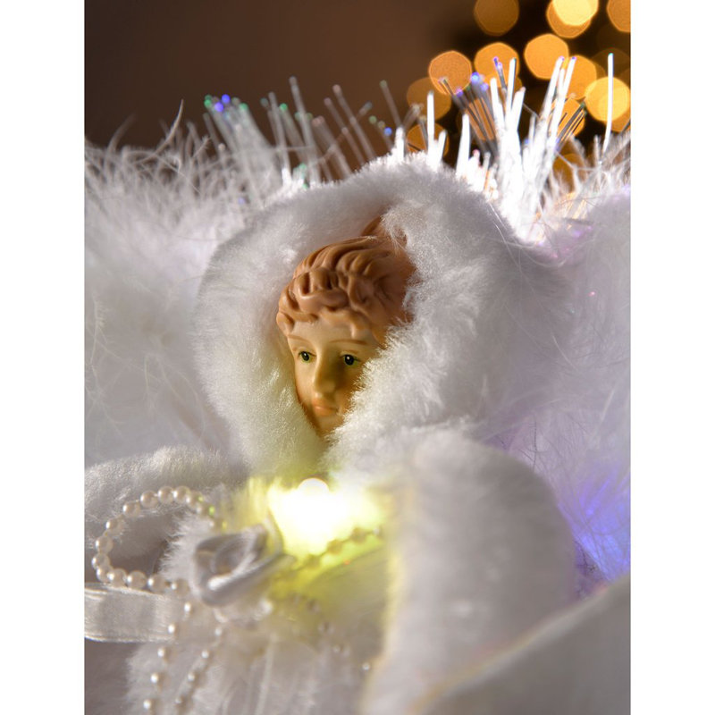 25cm Fabric Lighted Tree Topper