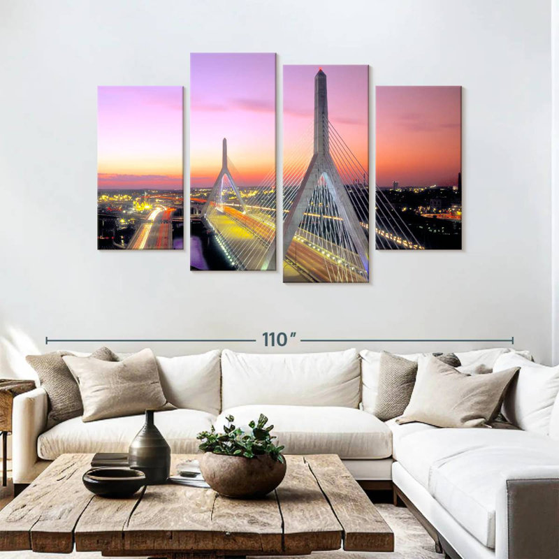 Pont Lilie Leonard P. Zakim, H 54 po x l 84 po