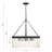 8 Light Black Forged Chandelier-70760600