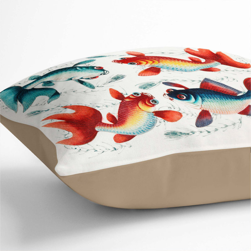 Square Throw Cushion, 55cm H x 55cm W x 20cm D, Stone