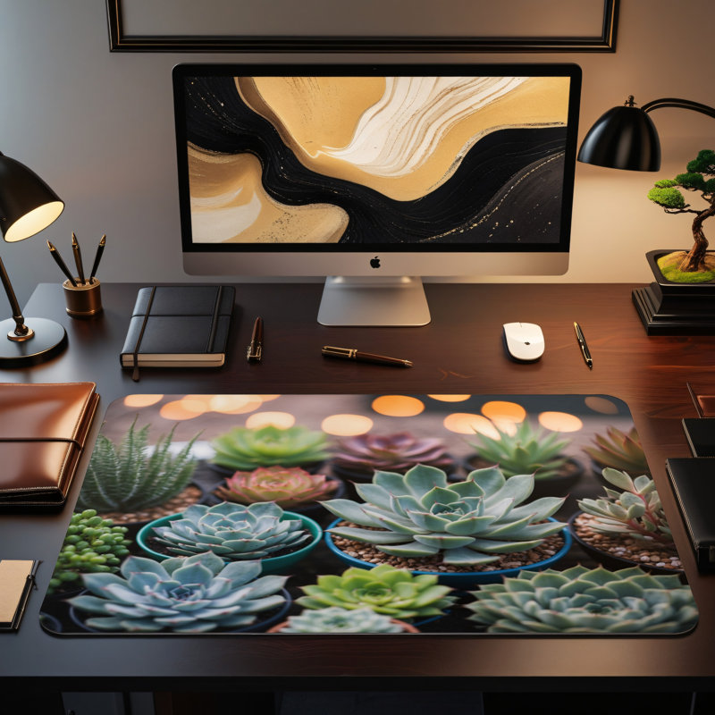 Polyester Desk Pad, 31.5x15.5