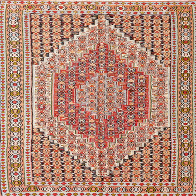 Tapis traditionnel rouge / brun Weinmann