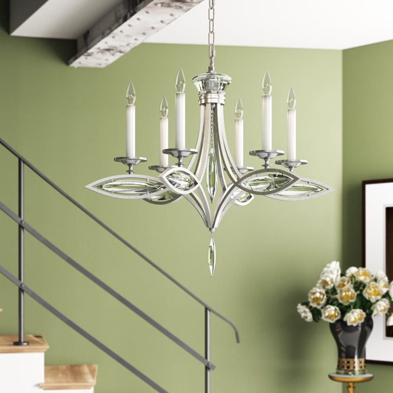 Marquise 6 - Light Chandelier, Florentine Brushed Gold