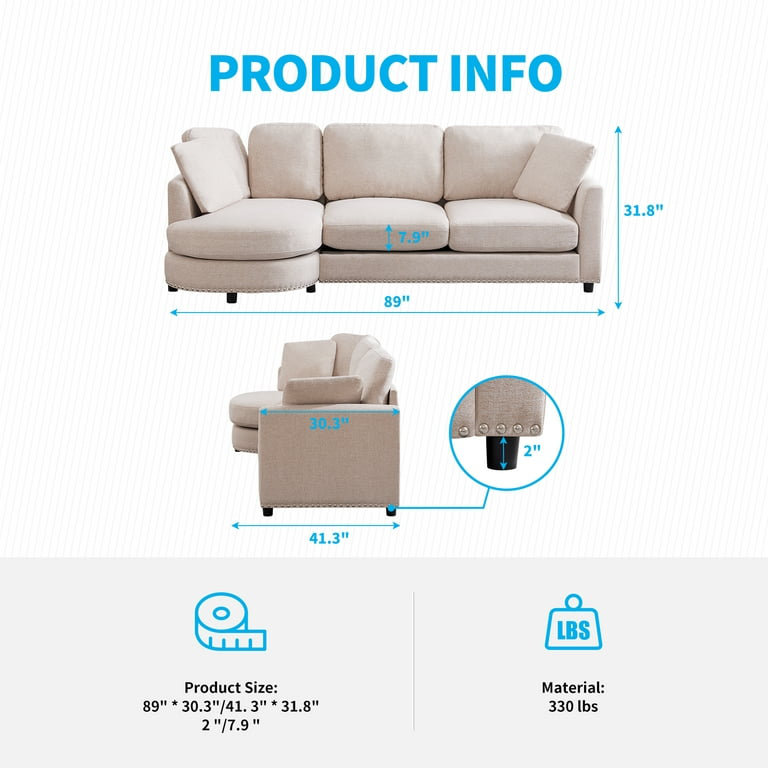 2 - Piece Upholstered Sectional