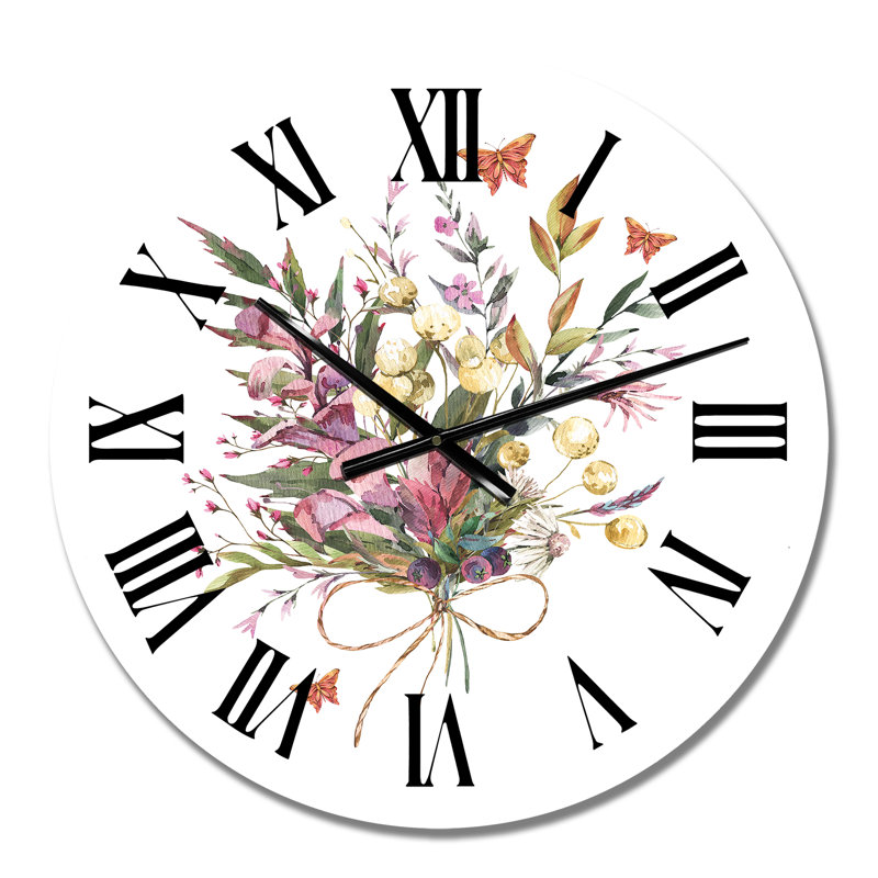 Arrangement floral rétro avec fleurs sauvages, Moyen
