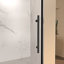 Porte de douche coulissante simple sans cadre-127317899