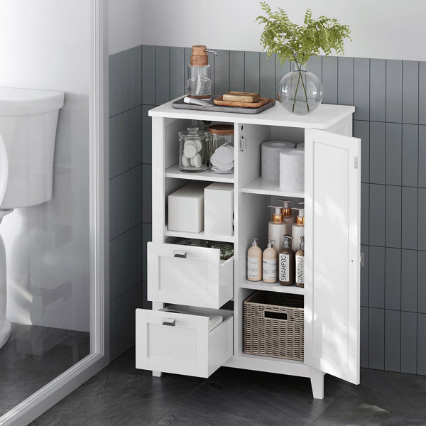 Red Barrel Studio® Debanhy Freestanding Bathroom Cabinet | Wayfair