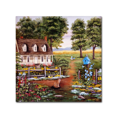 Dugazon 'June' Oil Painting Print on Wrapped Canvas