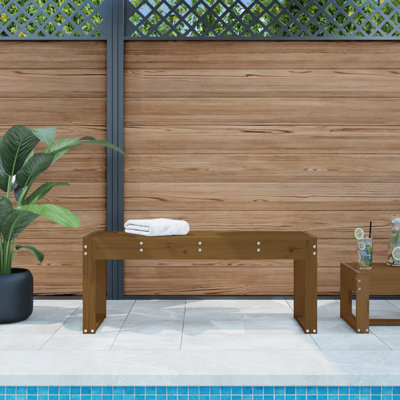 Dimmick Solid Wood Outdoor Bench