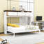 Lit escamotable simple avec tablettes de rangement