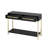 Entryway Table, Console Table With Two Drawers, Retro Hallway Table With Striking Geometric Design-1214079121