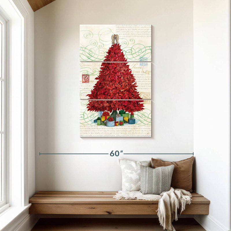 Lelend Poinsettia Tree, 45" H x 28" W