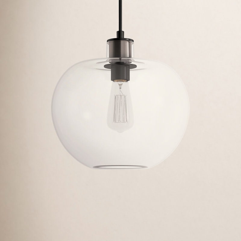 Mela 1 - Light Pendant, 12.5" H x 12.38" W x 12.38" D, Aged Iron