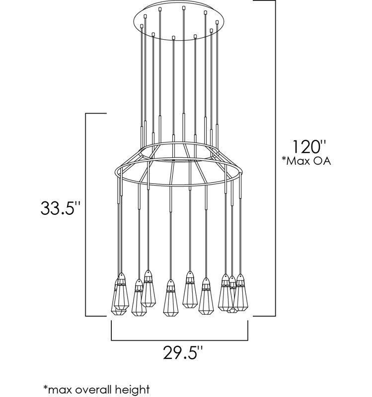 10 - Light LED Pendant