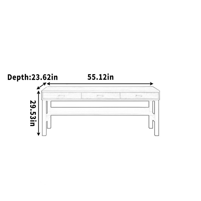 Pieds de rangement en fer massif, H 29,53 po x l 55,12 po x P 23,62 po
