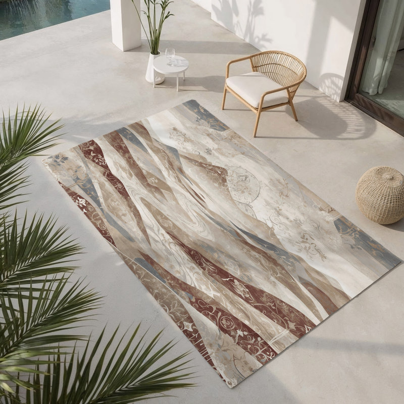 Tapis intérieur et extérieur Amber Grace, Rectangle 1 pi 6 po x 2 pi 6 po