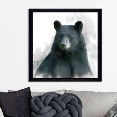 « rainsoft bear », reproduction de peinture à l’aquarelle encadrée