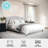 Martha Stewart Amelia Upholstered Platform Bed With Curved Headboard-97967492-97967494