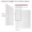 Ensemble de mur de douche transitionnel à coller 36 po x 36 po x 84/12 po Transanca Lusso, Bellanca-116172923-116172928
