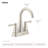 Moen Ronan Two-Handle 4" Centerset Modern Bathroom Faucet with Push-Down Drain-74938710