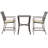 2 - Person Patio Dining Set Square Table with Cushions Included-2029173412