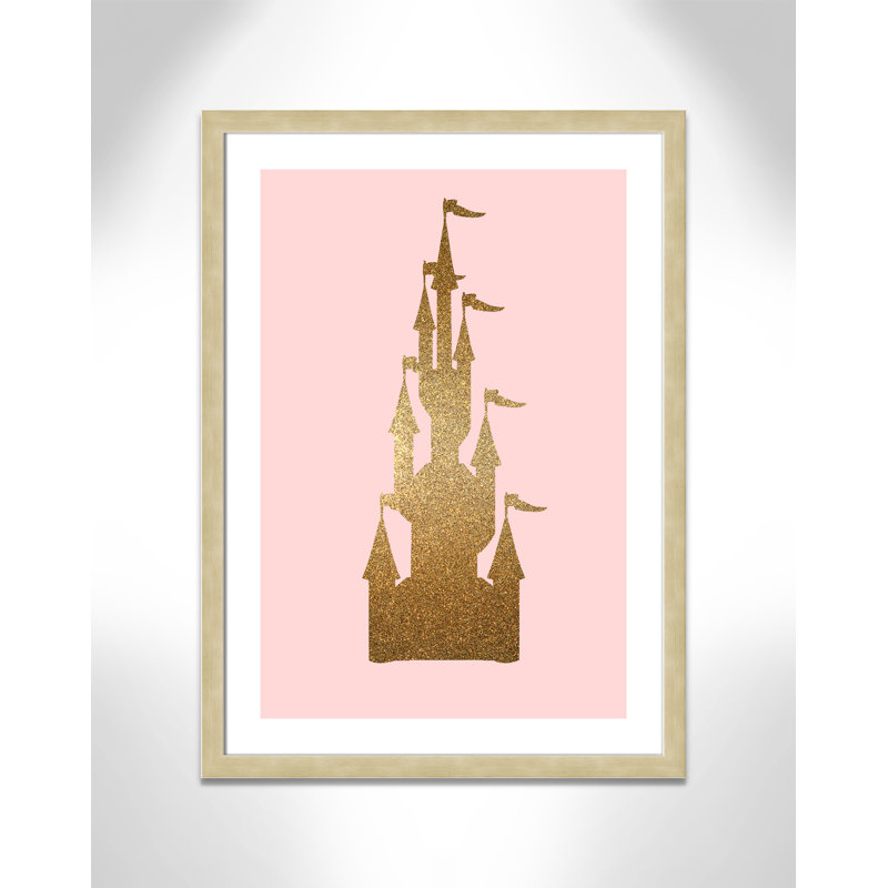 Fairytale 1, impression sur papier, H 36,5 po x l 26,5 po x P 0,63 po, Encadré plat champagne