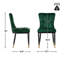 Chaise Parsons rembourrée et revêtue de velours-1359486452