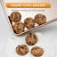 Ensemble de 3 plaques de cuisson antiadhésives commerciales, plaques à biscuits demi, quart et en gelée, plateaux de remplacement robustes et faciles à nettoyer pour fours grille-pain-131107420