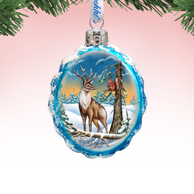 Keepsake 3'' Handmade Glass Photo Ornament