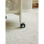 Table basse mobile ovale en métal avec rangement