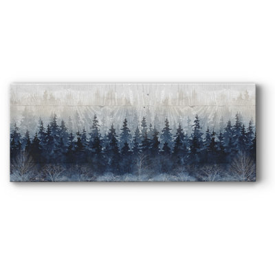 Forêt indigo brumeux