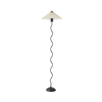 155cm Black Metal Floor Lamp
