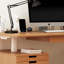 Bureau rectangulaire brun en bois massif avec 5 tiroirs-1489576121-1489576123