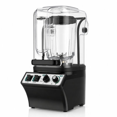 WantJoin 80 Oz Commercial Blender with Soundproof Shield and Self-Cleaning Function 32-Speeds
