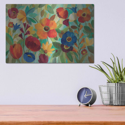 Winston Porter «Summer Floral V» par Silvia Vassileva, art mural en métal