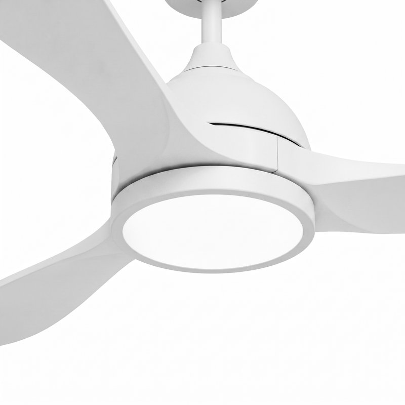Ventilateur de plafond de 52 pouces et ventilateur de plafond intelligent de 48 pouces, White / White