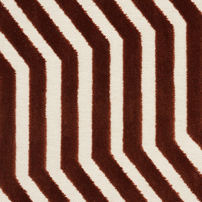 Tissu en velours Vanderbilt, Brun roux