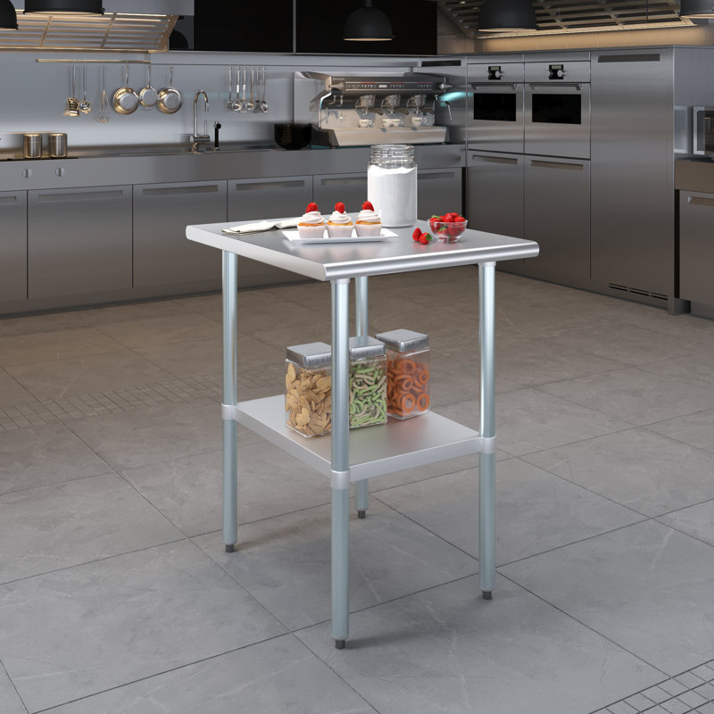 Table en acier inoxydable 30 po x 24 po